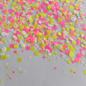 Mixed circle glitter