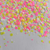Mixed circle glitter