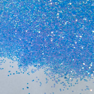 Solvent resistant rainbow glitter
