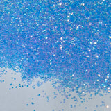 Solvent resistant rainbow glitter